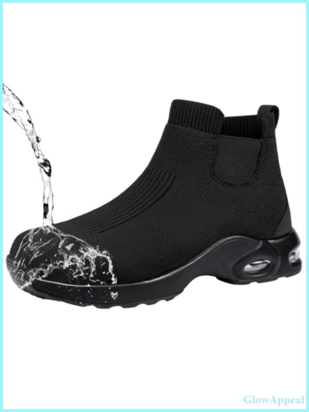 LARNMERN Steel Toe Work Chelsea Boot Slip On Safety Ankle Boot